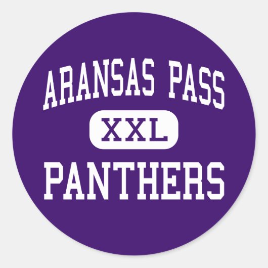 Aransas Pass - Panters - Hoog - Aransas Pass Ronde Sticker (Voorkant)
