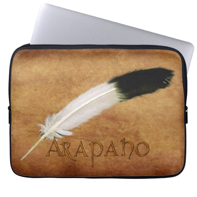 ARAPAHO Native American Feather-laptophoes Laptop Sleeve (Voorkant)