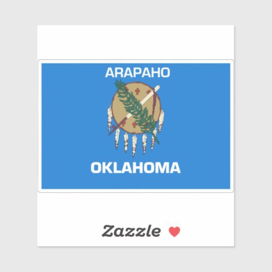 Arapaho Oklahoma Flag Sticker (Vel)