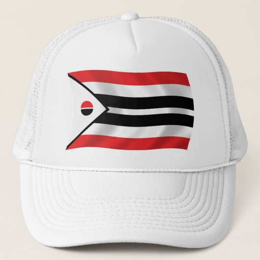 Arapaho Stam Vlag Hoed Trucker Pet (Voorkant)