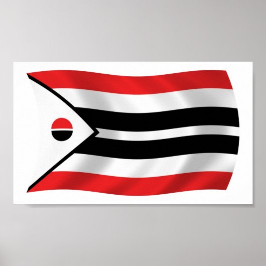 Arapaho Tribe Flag Poster Print (Voorkant)