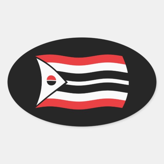 Arapaho Tribe Flag Sticker (Voorkant)