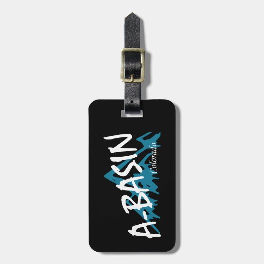 Arapahoe Basin Colorado Mountains Bagagelabel (Voorkant verticaal)