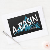 Arapahoe Basin Colorado Mountains Rechthoekige Sticker (Envelop)