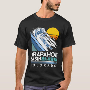 Arapahoe Basin Colorado Retro Ski Hoodie T-shirt