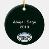 Arapahoe Basin Colorado Rocky Mountain Keramisch Ornament (Achterkant)