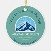 Arapahoe Basin Colorado ski kerst Keramisch Ornament (Voorkant)