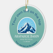 Arapahoe Basin Colorado ski kerst Keramisch Ornament (Links)