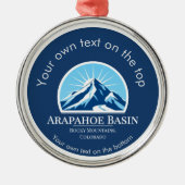 Arapahoe Basin Colorado ski medaille Metalen Ornament (Voorkant)