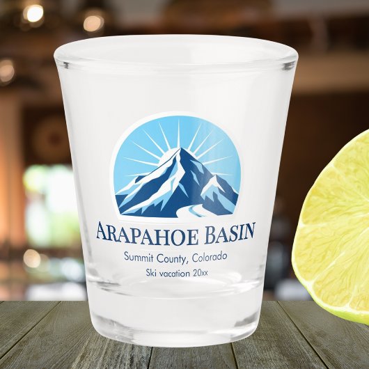 Arapahoe Basin Colorado skigebied schot Glas