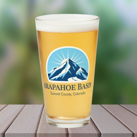 Arapahoe Basin Colorado skigebied souvenir Glas