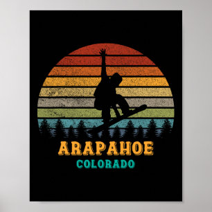 Arapahoe Basin Colorado  Sun Snowboarding S Poster
