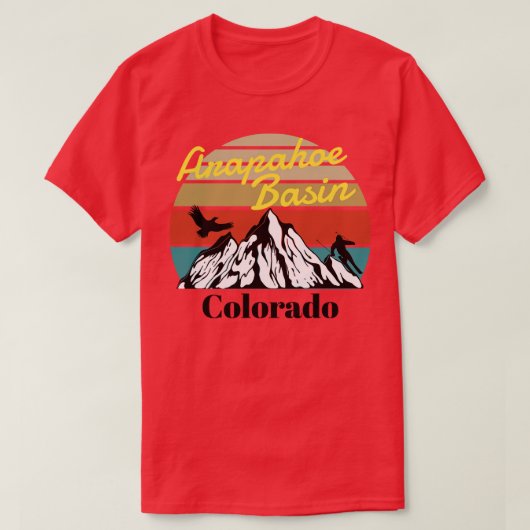 Arapahoe Basin ski Colorado T-shirt (Design voorkant)