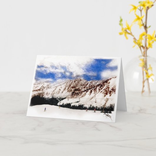 Arapahoe Basin Ski Day Kaart (Gele Bloem)