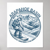 Arapahoe Basin Snowboarder Poster (Voorkant)
