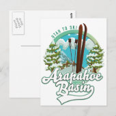 Arapahoe Basin Utah ski logo Briefkaart (Voorkant / Achterkant)