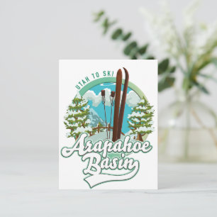 Arapahoe Basin Utah ski logo Briefkaart