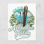 Arapahoe Basin Utah ski logo Briefkaart (Voorkant)