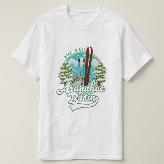 Arapahoe Basin Utah ski logo T-shirt (Design voorkant)