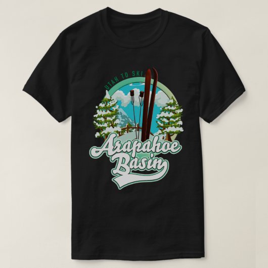 Arapahoe Basin Utah skiën T-shirt (Design voorkant)