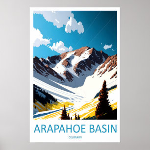 Arapahoe Basin Vintage Reisposter Ski Nationaal Poster