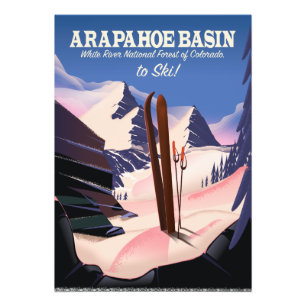 Arapahoe Basin, White River National Forest Ski Foto Afdruk