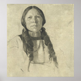 Arapahoe Boy - de Forest Struik Fine Art Poster