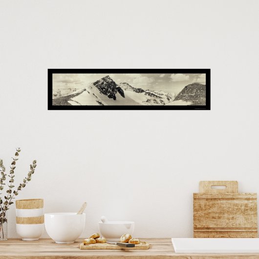 Arapahoe Peaks CO Foto 1921 Poster (Keuken)