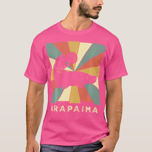 Arapaima Fish Lover Retro Style Animal T-shirt (Voorkant)