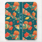 Arapaima Geometrisch Kleurrijk Aangepast Patroon Muismat (Voorkant)