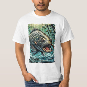 Arapaima Gigas Monster Vis Voor EXTREME Visser T-shirt