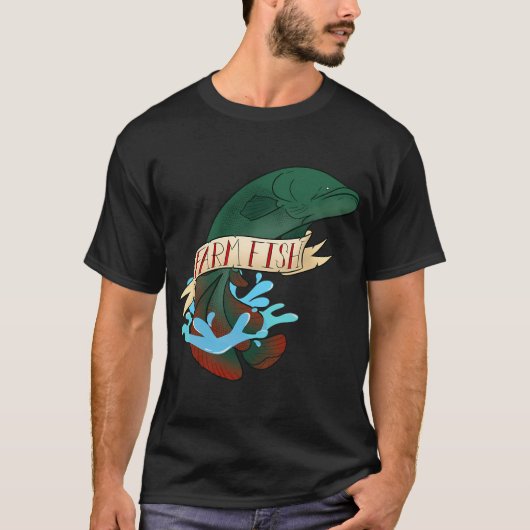 Arapaima Visfarm Ontwerp T-shirt (Voorkant)