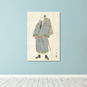 Arashi Ryu_zo als Heiemon, 1795 Canvas Afdruk (Insitu (Houten vloer))