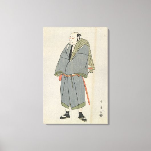 Arashi Ryu_zo als Heiemon, 1795 Canvas Afdruk (Voorkant)
