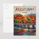 Arashiyama Bamboebos Japan Briefkaart (Voorkant / Achterkant)