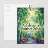 Arashiyama Bamboo Grove Japan Briefkaart (Voorkant / Achterkant)