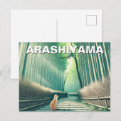 Arashiyama Japan Kyoto bamboe bos Briefkaart (Voorkant / Achterkant)