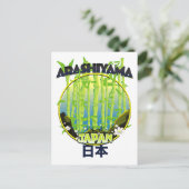 Arashiyama Japan reislogo Briefkaart (Staand voorkant)