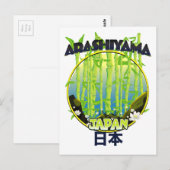 Arashiyama Japan reislogo Briefkaart (Voorkant / Achterkant)