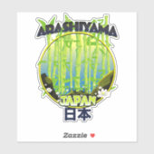 Arashiyama Japan reizen logo Sticker (Vel)