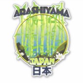 Arashiyama Japan reizen logo Sticker (Voorkant)