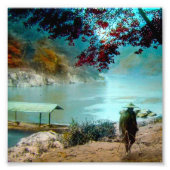 ARASHIYAMA TAKAGI Glass Magic Lantern Slide Foto Afdruk (Voorkant)