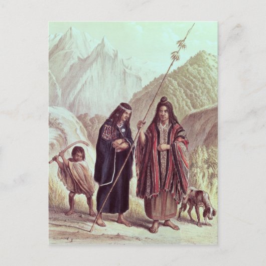 Araucaanse Indiërs Briefkaart (Voorkant)