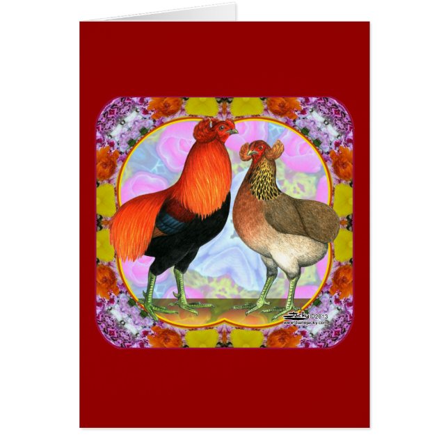 Araucana Chickens Art (Voorkant)