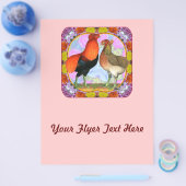 Araucana Chickens Art Flyer (Enkel)