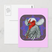 Araucana Head Framed Briefkaart (Voorkant / Achterkant)