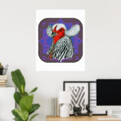 Araucana Head Framed Poster (Thuiskantoor)