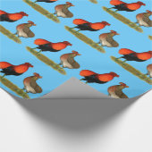 Araucana Red Pair Cadeaupapier (Hoek)