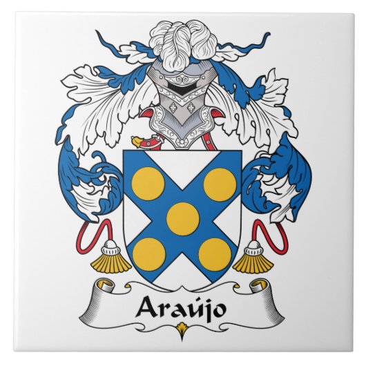 Araujo Family Crest Tegeltje (Voorkant)