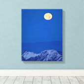 Aravis-gebergte | Mont Blanc-gebergte Canvas Afdruk (Insitu (Houten vloer))